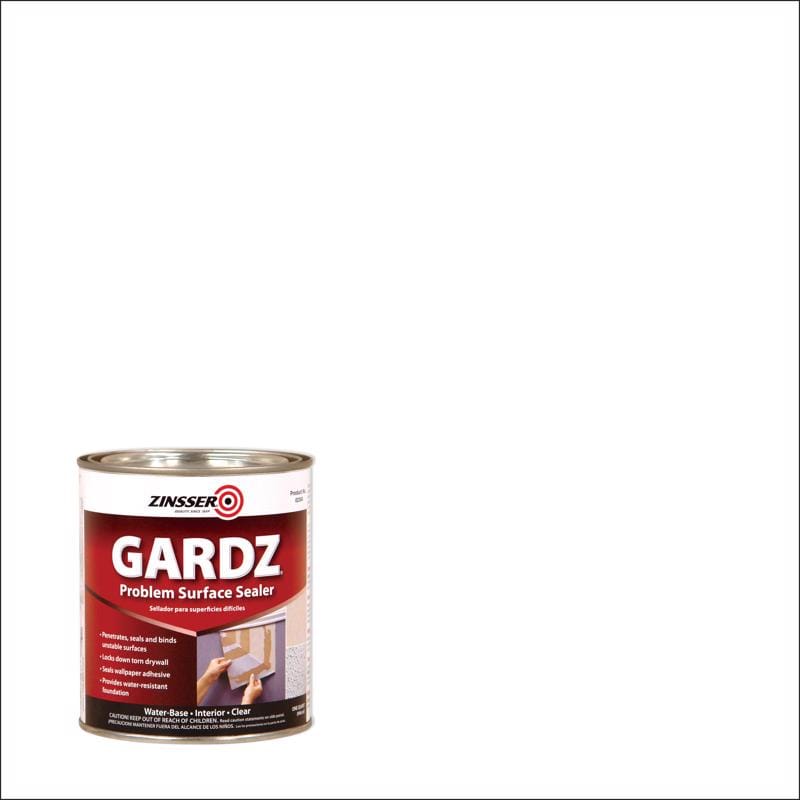 Zinsser 2304 Gardz Clear Matte Water-Based Styrenated Acrylic Sealing Primer 1 qt
