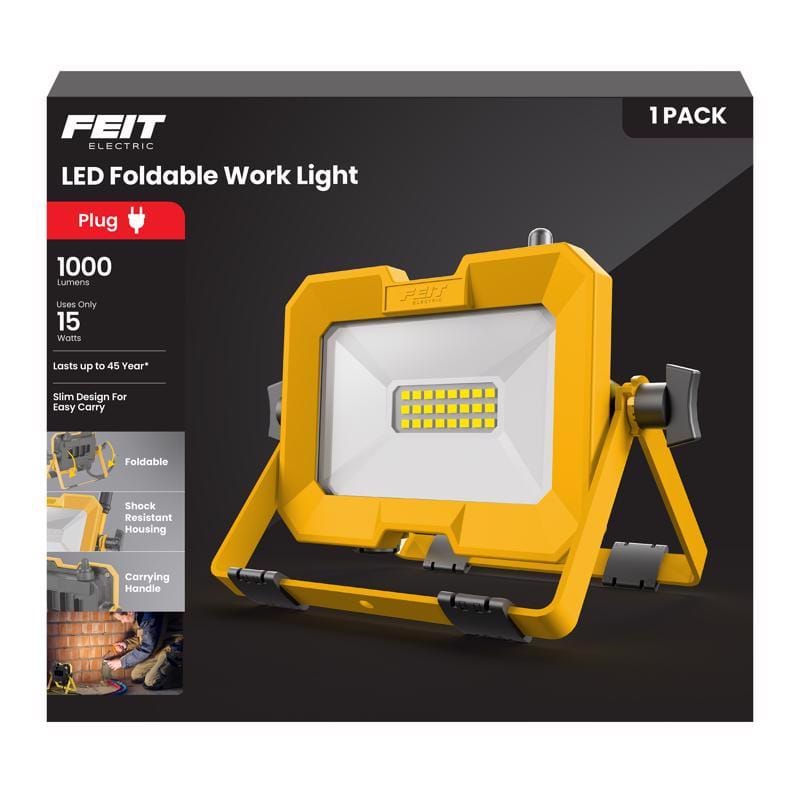 Feit Electric WORK1000PLUGSCI Feit 1000 lm LED Corded Stand (H or Scissor) Folding Worklight