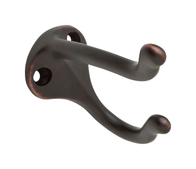 Ives 571A716 Medium Aged Bronze Aluminum 1-1/4 in. L Coat/Hat Hook 35 lb 1 pk