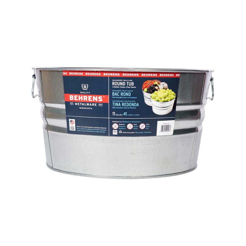 Behrens 1GS 11 gal Steel Tub Round