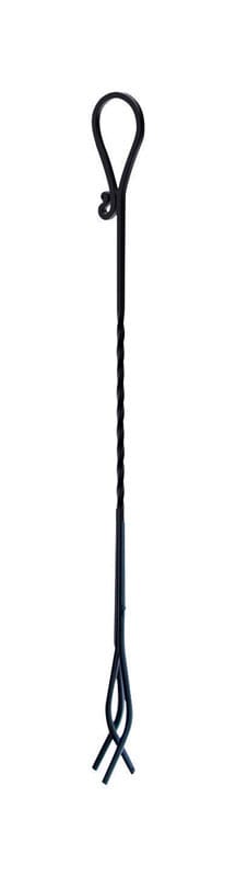 Panacea 15513 Black Powder Coated Steel Fireplace Tongs