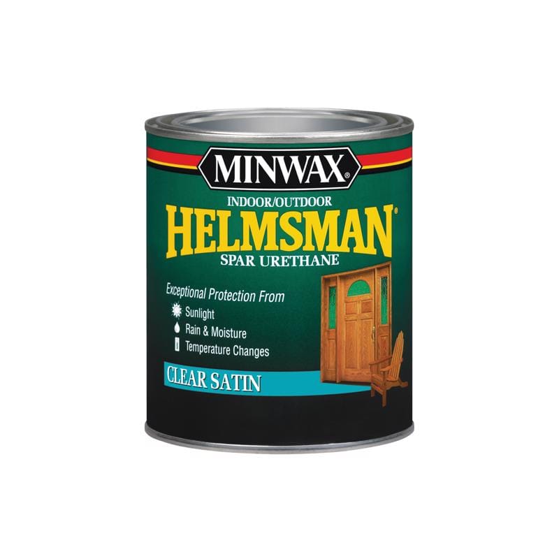 Minwax 63205444 Helmsman Satin Clear Oil-Based Spar Urethane 1 qt