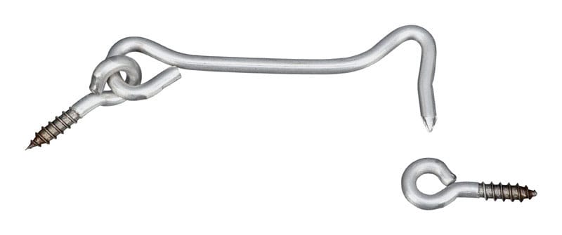 National Hardware N348-417 Silver Stainless Steel 4 in. L Hook and Eye 1 pk