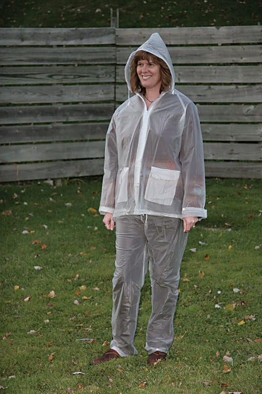 Boulder Creek 61103-CM Clear Vinyl Three Piece Rain Suit Large 11 mil