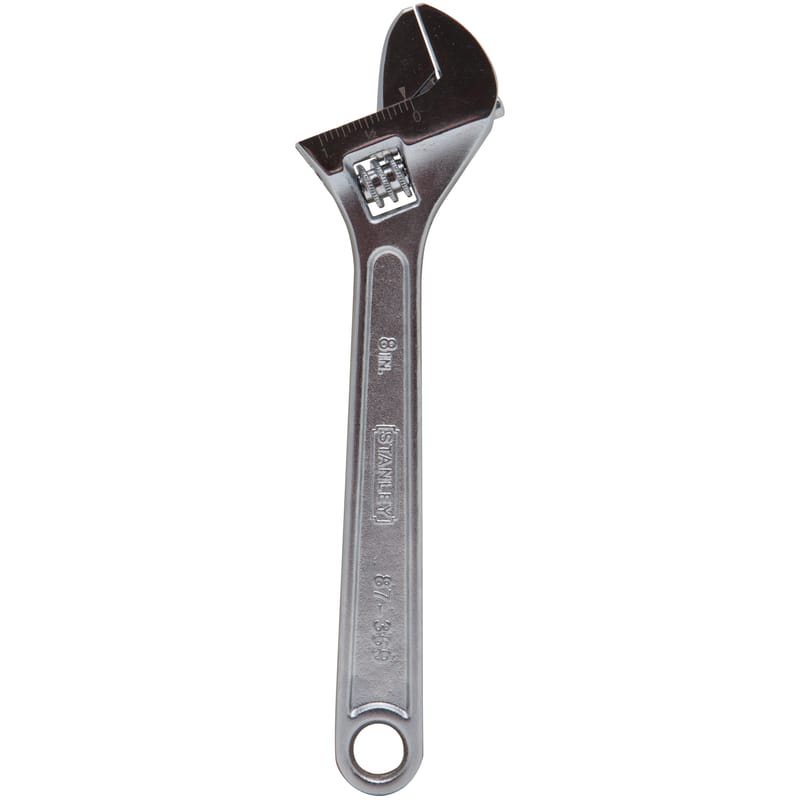 Stanley 87-369 Metric and SAE Adjustable Wrench 8 in. L 1 pc