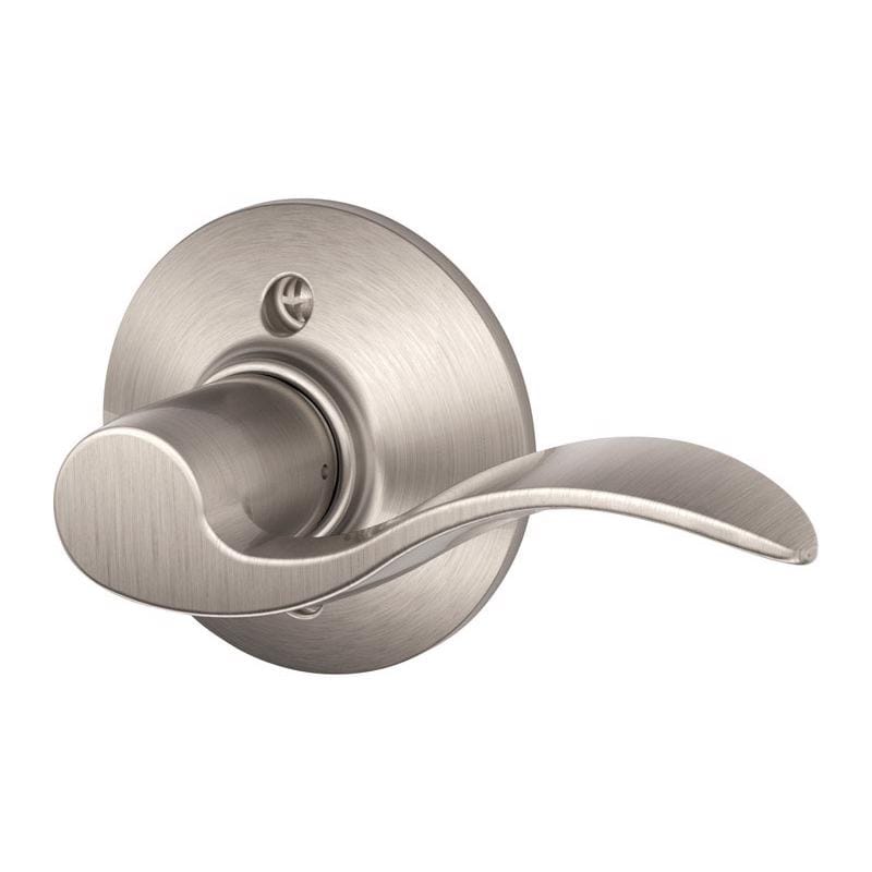 Schlage F170VACC619RH Accent Satin Nickel Dummy Lever