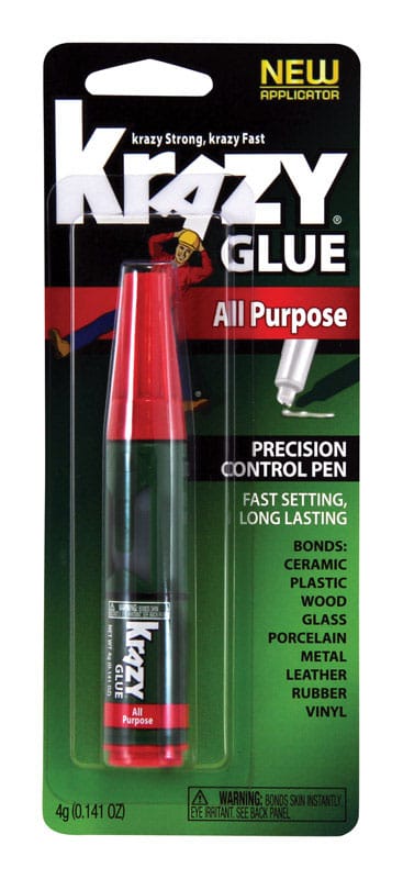 Krazy Glue KG82948MR High Strength Polyvinyl acetate homopolymer Clear All Purpose Adhesive 0.14 oz