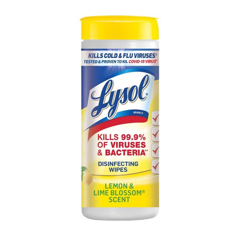 Lysol 1920081145 Lemon & Lime Blossom Scent Disinfecting Wipes 35 ct 1 pk