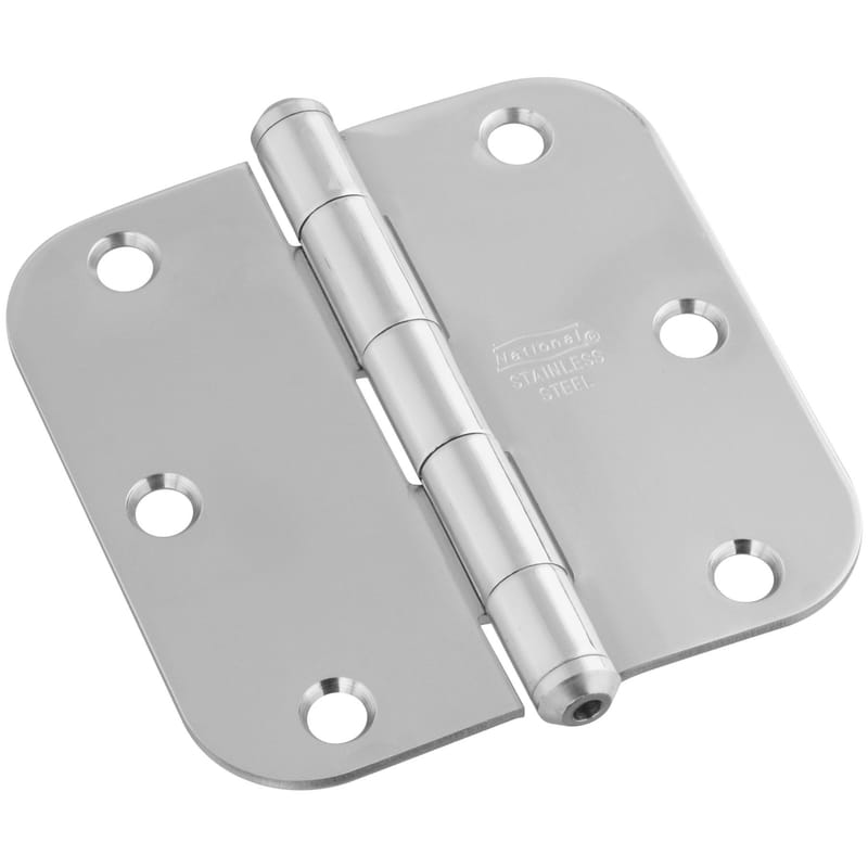 National Hardware N830-269 3-1/2 in. L Stainless Steel Door Hinge 1 pk