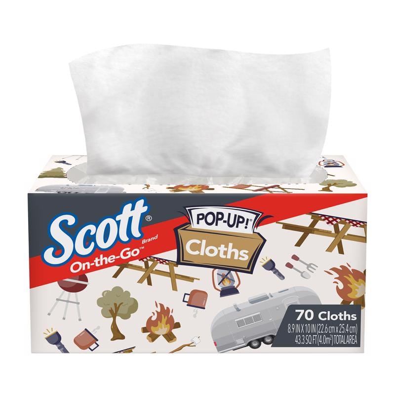 Scott 55195 On-the-Go Cleaning Cloth 9 in. W X 10 in. L 70 ct 1 pk