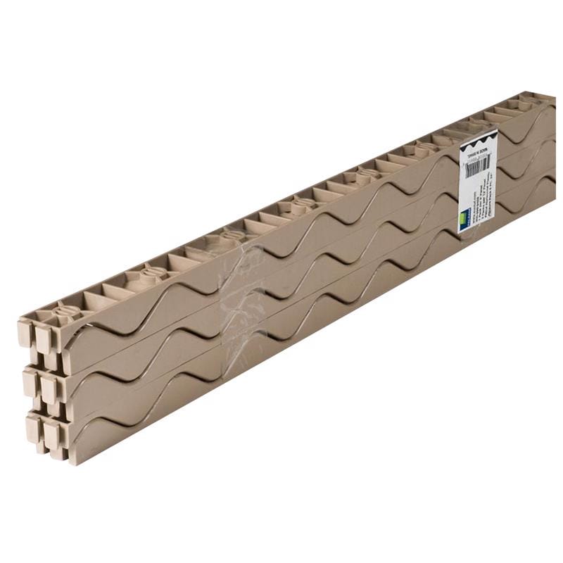 Palruf 92771 1-1/4 in. W X 24 in. L Plastic Horizontal Closure Strips Beige