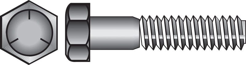 Hillman 200444 3/4 in. D X 6 in. L Heat Treated Zinc Steel Hex Head Cap Screw 20 pk