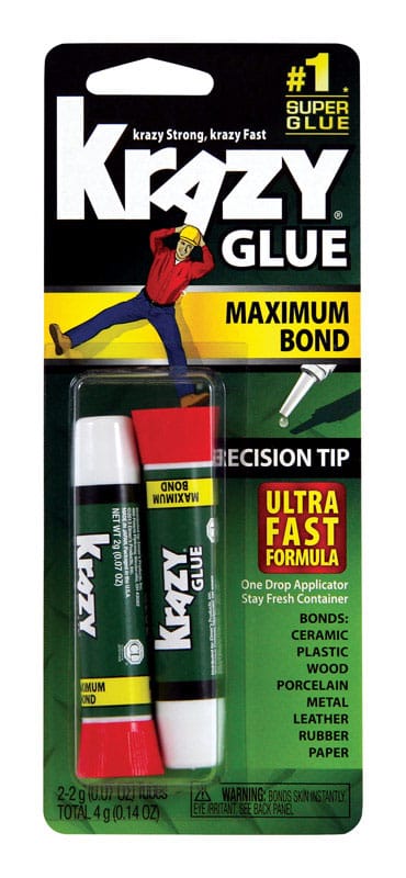 Krazy Glue KG41748MR High Strength Polyvinyl acetate homopolymer Clear All Purpose Adhesive 14 oz