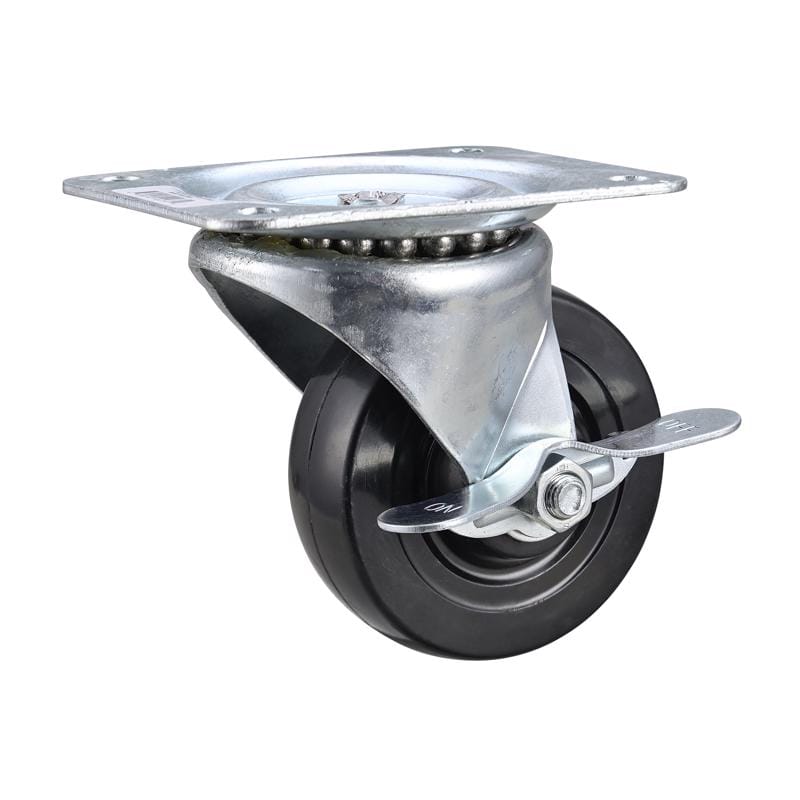 Projex 9630 4 in. D Swivel Soft Rubber Caster with Swivel Plate 200 lb 1 pk