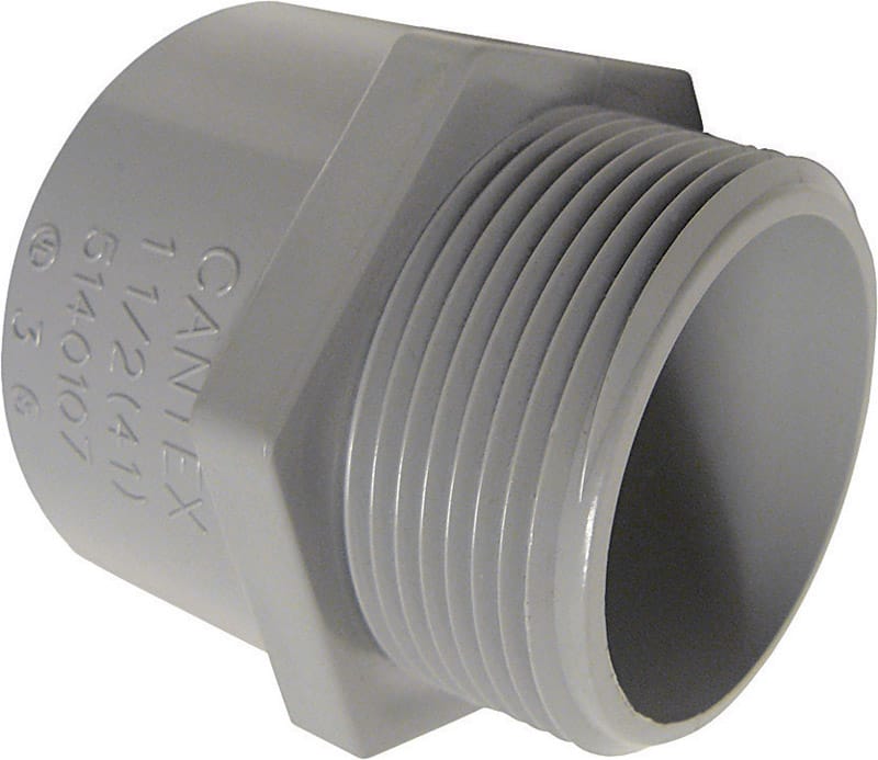 Cantex 5140106C 1-1/4 in. D PVC Male Adapter For PVC 1 pk