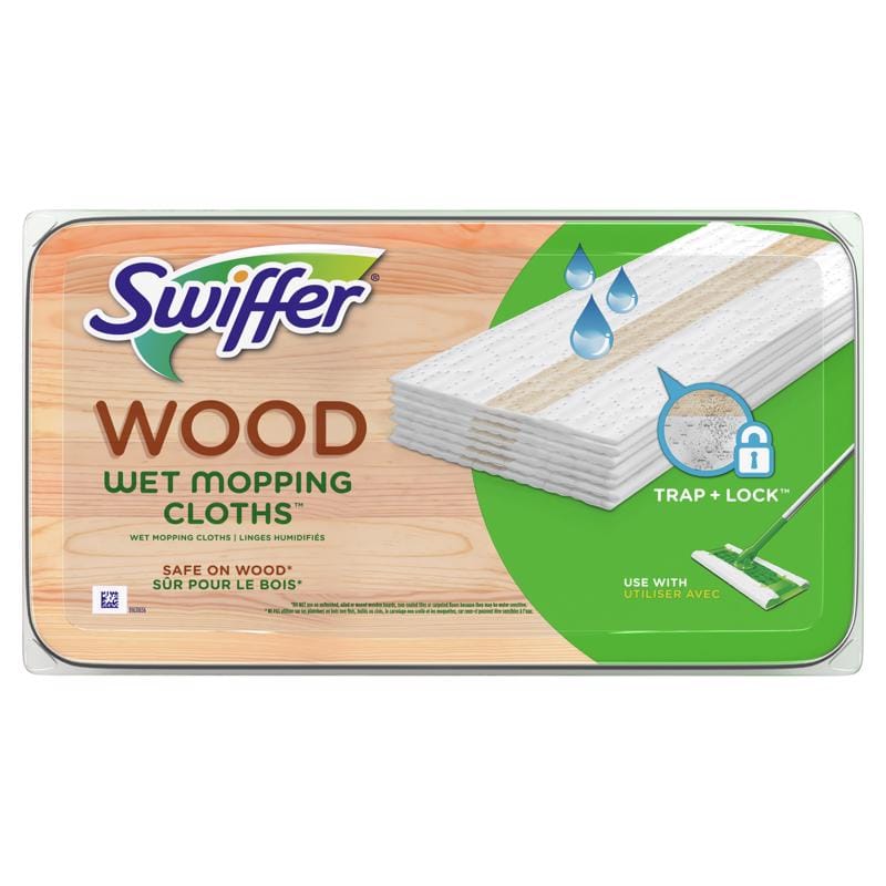 Swiffer 80374071 Sweeper 5.4 in. Wet Microfiber Mop Refill Pad 20 pk