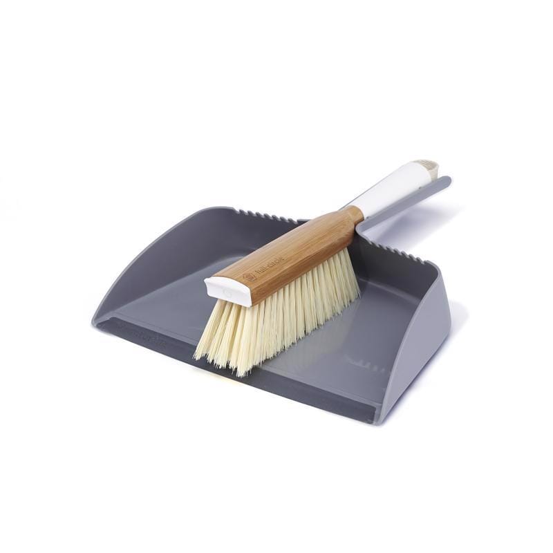 Full Circle FC14604W Clean Team Bamboo/Plastic Handheld Dustpan and Brush Set