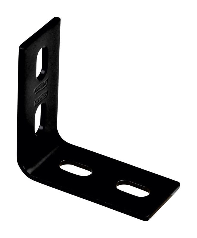National Hardware N351-463 3.1 in. H X 1.5 in. W X 0.125 in. D Black Carbon Steel Inside/Outside Corner Brace