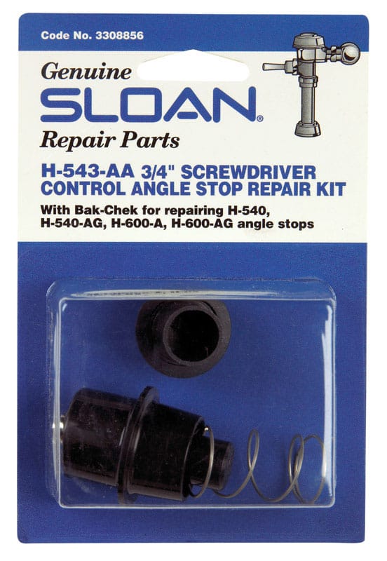 Sloan 3308856 Angle Stop Repair Kit Black Plastic