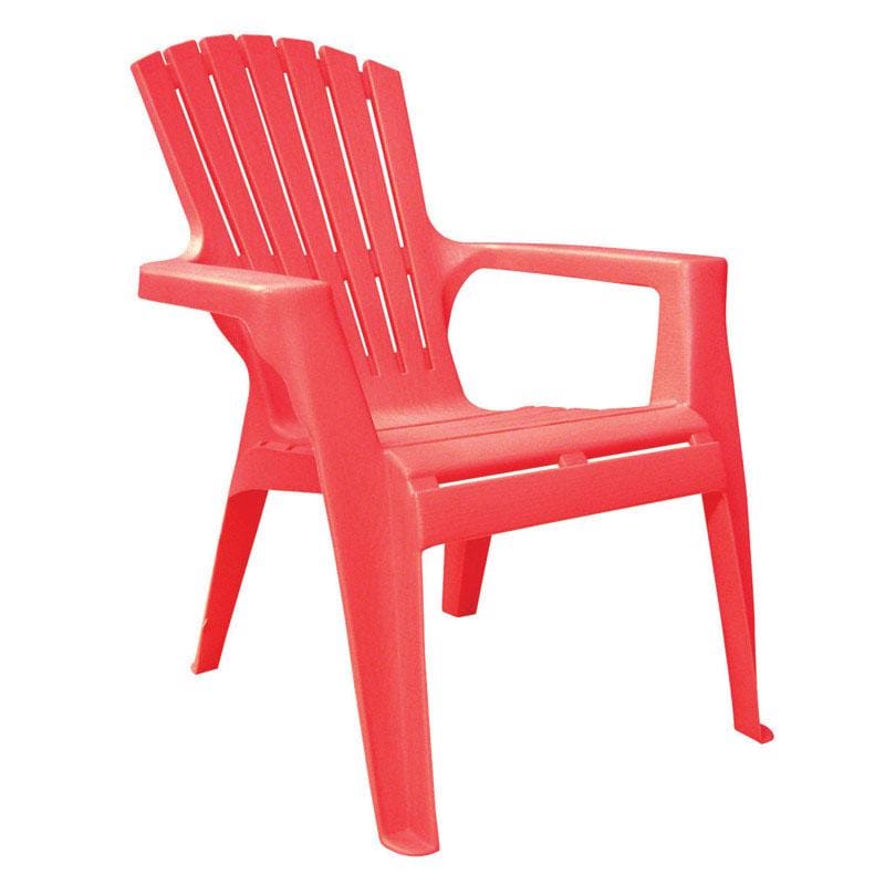 Adams 258418 Kids Cherry Red Polypropylene Frame Adirondack Chair