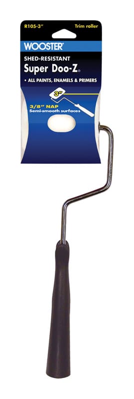 Wooster R105-3 Super Doo-Z 3 in. W Trim Paint Roller Frame and Cover Threaded End
