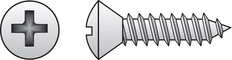 Hillman 0823604 No. 4 Ga. X 1/2 in. L Phillips Oval Head Sheet Metal Screws 100 pk
