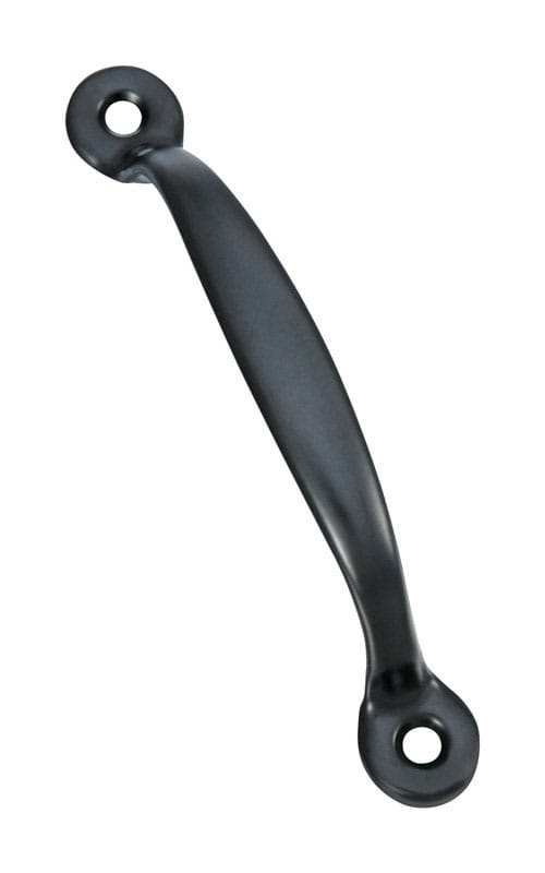 National Hardware N117-663 4-3/4 in. L Black Steel Door Pull