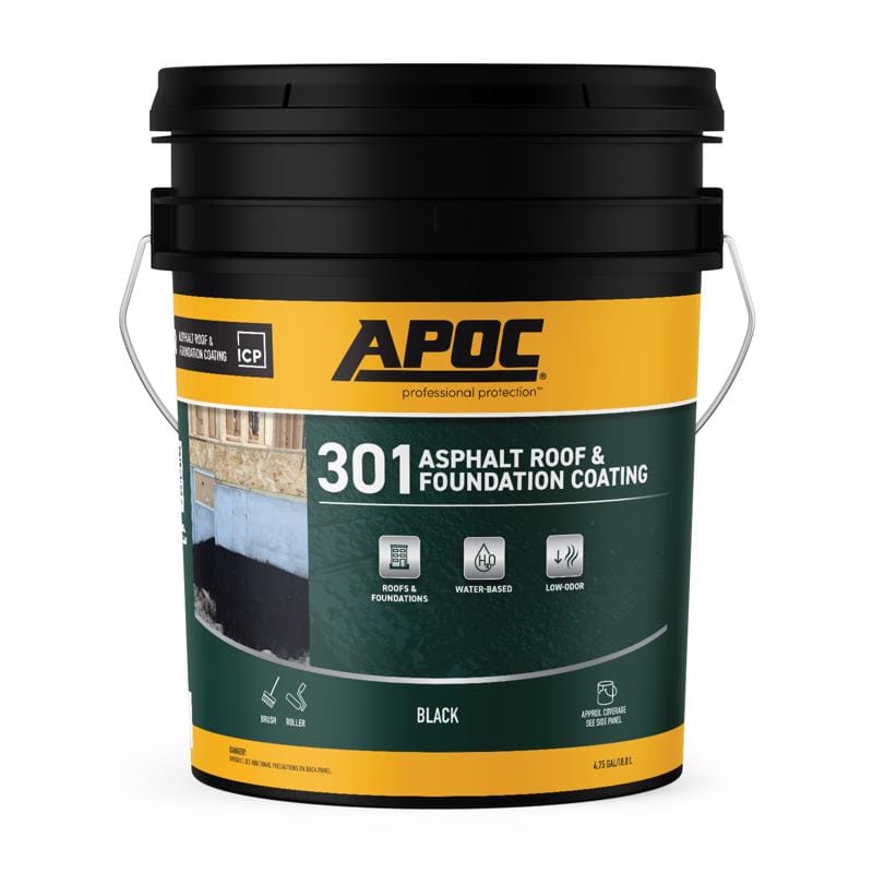 Apoc AP-3015 Gloss Black Asphalt Roof And Foundation Coating 5 gal