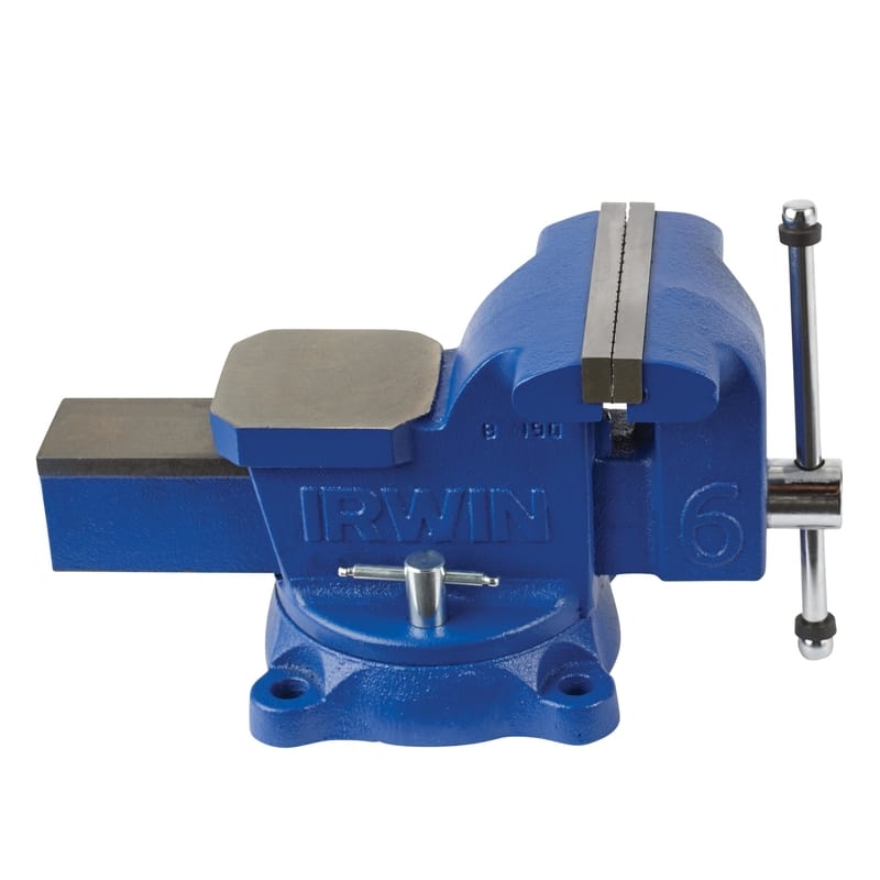 Irwin 226305ZR 5 in. Steel Workshop Bench Vise Swivel Base