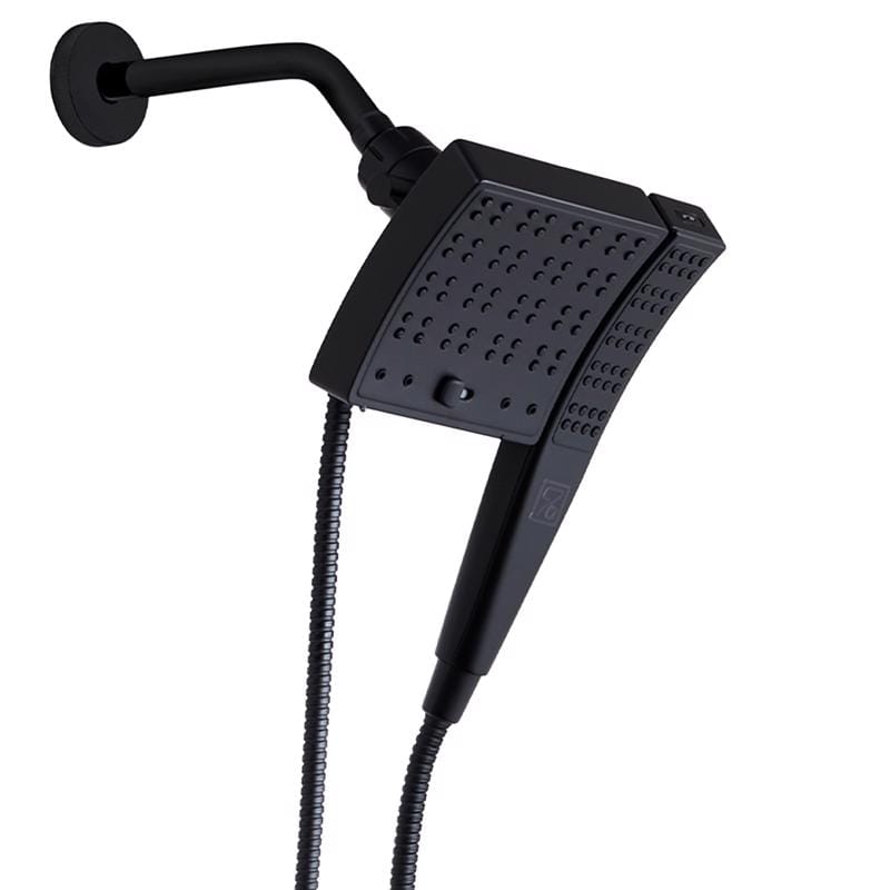 Seventy 12163 Danco Seventy Matte Black ABS 3 settings Showerhead Combo 1.8 gpm