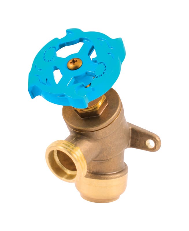 Sharkbite 24623LF Push to Connect 3/4 in. MHT X 3/4 in. D MHT Brass Garden Valve
