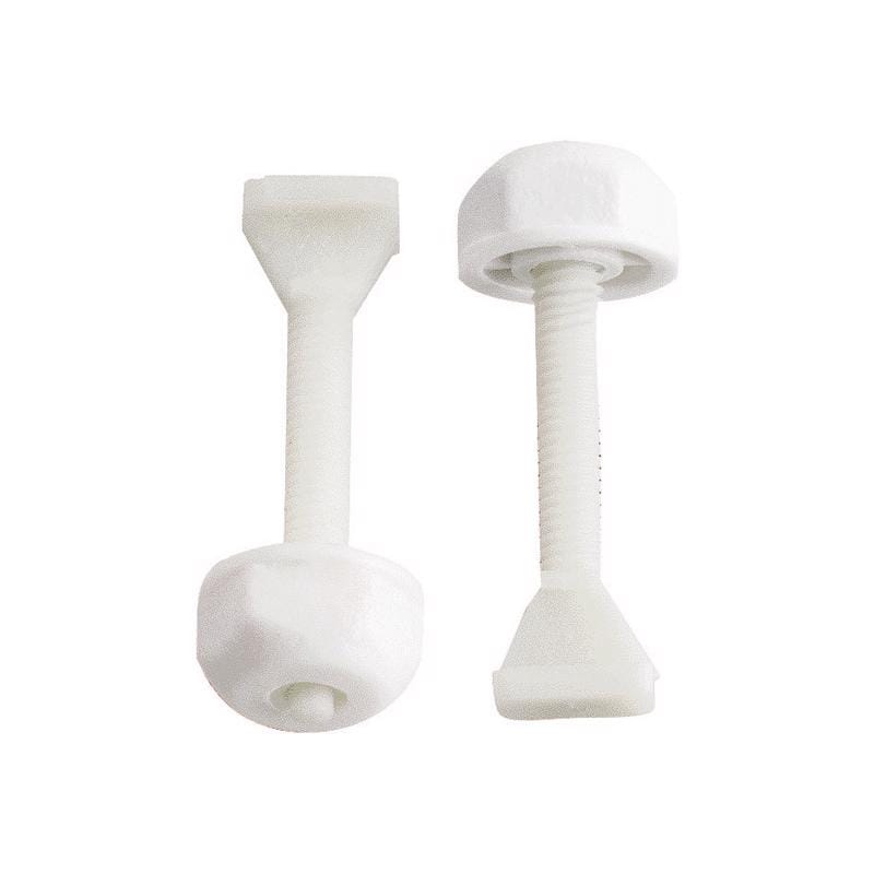 Plumb Pak PP835-19 Toilet Bolt Set White Plastic