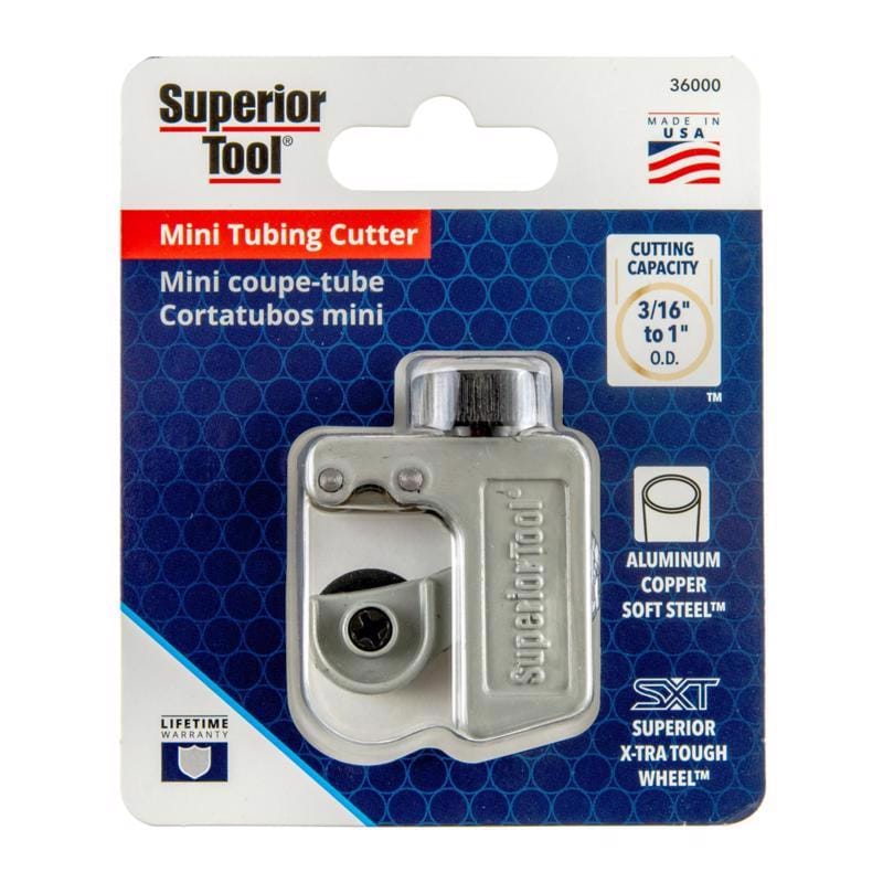 Superior Tool 36000 1 in. Tubing Cutter Gray 1 pc