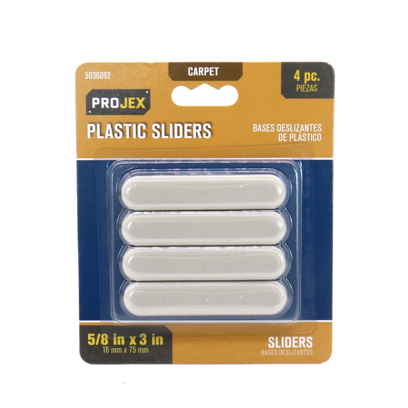 Projex P0036 Brown 1 in. Nail-On Plastic Chair Glide 4 pk