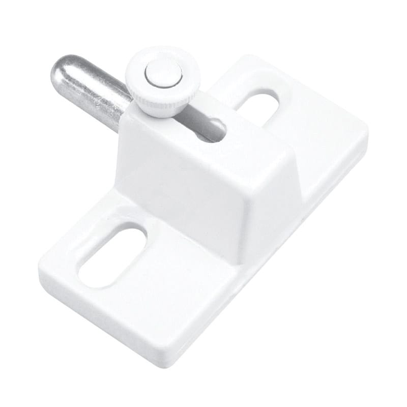 Prime-Line U9867 White Die-Cast Zinc Sliding Door and Window Lock 1 pk