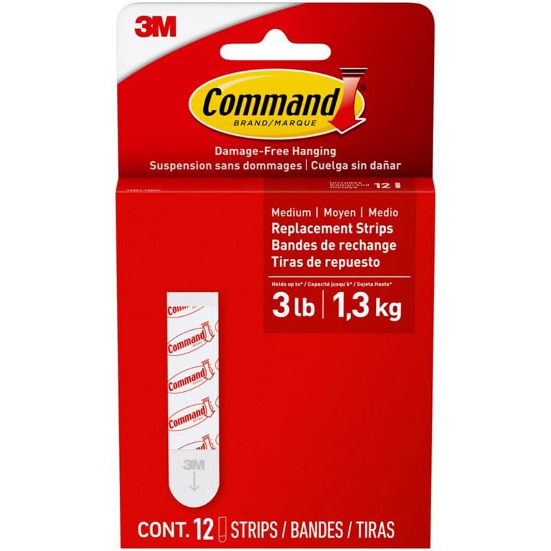 3M 17021-12ESF REFILL STRP WHT MED FOAM