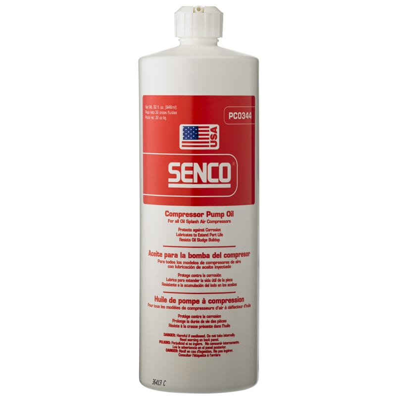 Senco PC0344 Compressor Pump Lubricating Oil 32 oz