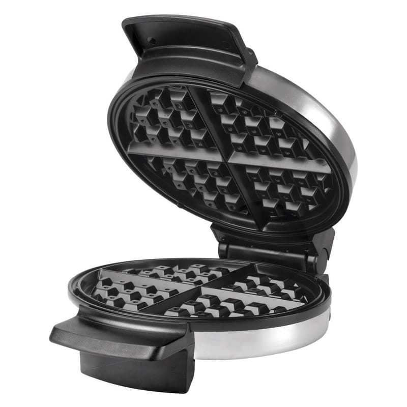 Black+Decker WMB500 4 waffle Brushed Silver Stainless Steel Belgian Waffle Maker