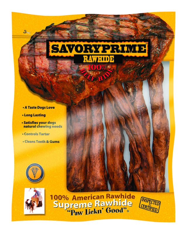 Savory Prime 27230 Beef Flavor Large Adult Mini Rolls Beef Rawhide 7 pk