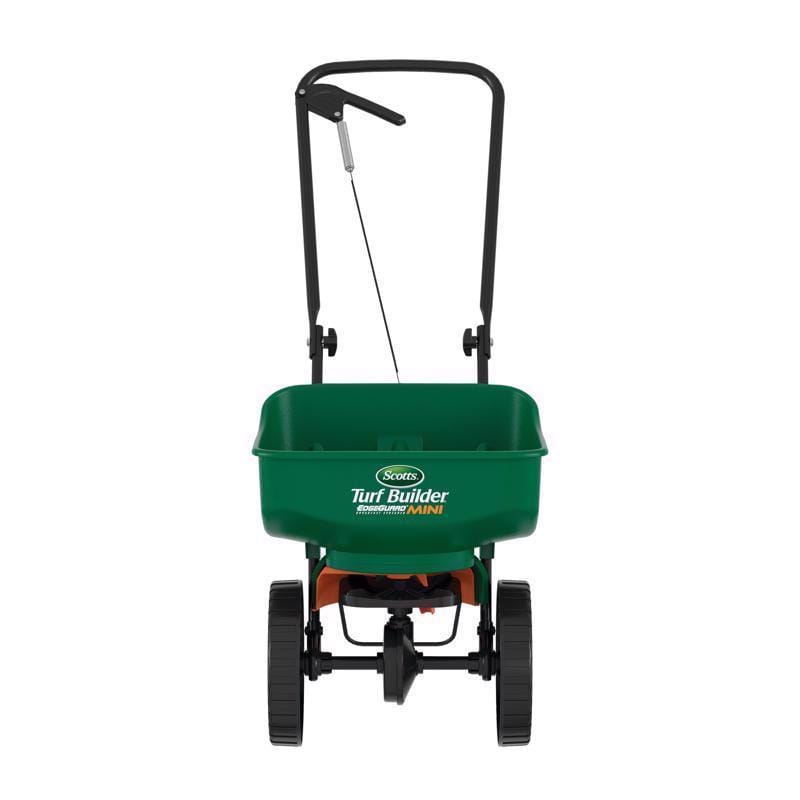 Scotts 76121C Turf Builder EdgeGuard Mini 60 in. W Push Spreader For Fertilizer/Seed 23 lb