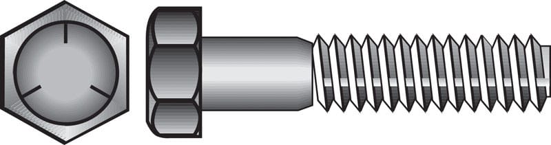 Hillman 210066 5/16 in. D X 3/4 in. L Heat Treated Zinc Steel Hex Head Cap Screw 100 pk