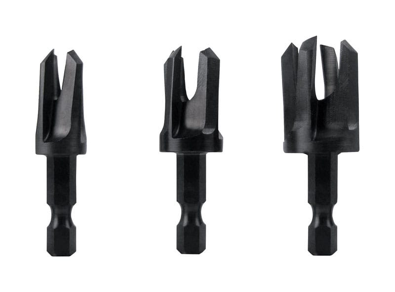 Make It Snappy 43300 Steel Tapered Plug Cutter Set Hex 3 pc