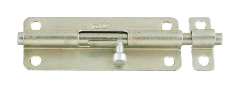 National Hardware N151-738 5 in. L Zinc-Plated Steel Barrel Bolt 1 pk