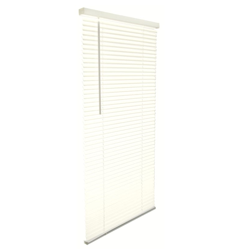 Living Accents MAX3964AL Vinyl 1 in. Blinds 39 in. W X 64 in. H Alabaster Cordless