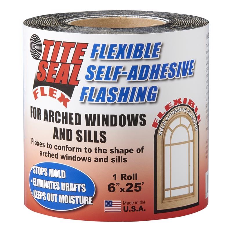 Tite Seal TSF625 6 in. W X 25 ft. L Rubber Self-Adhesive Waterproof Flashing White