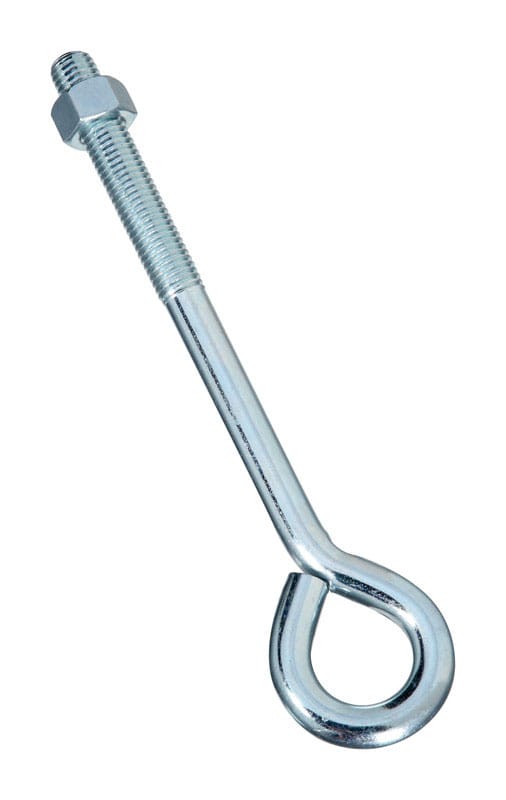 National Hardware N347-682 5/8 in. X 10 in. L Zinc-Plated Steel Eyebolt Nut Included
