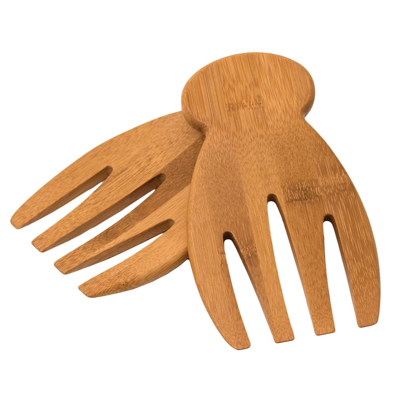 Totally Bamboo 20-2054 Brown Bamboo Salad Hands