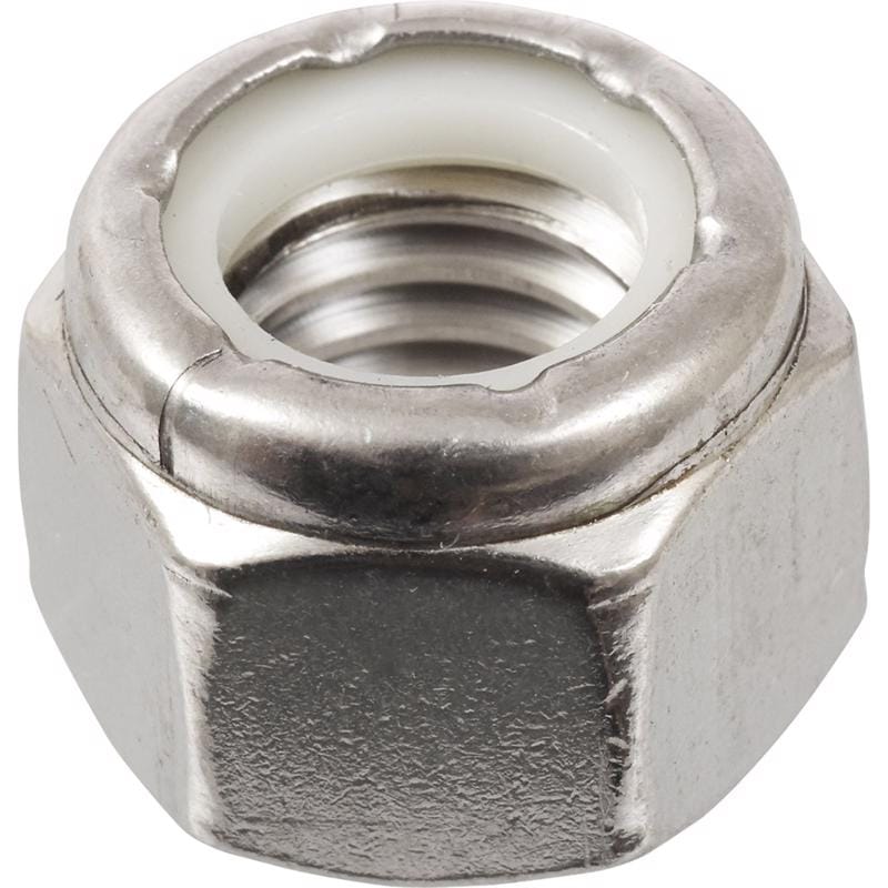 Hillman 0829728 1/2-13 in. Stainless Steel USS Nylon Lock Nut 25 pk