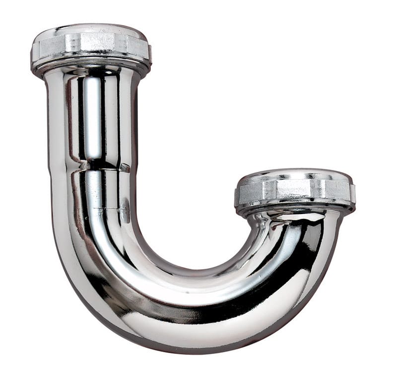 Keeney 10304CP 1-1/2 in. D Brass J-Bend