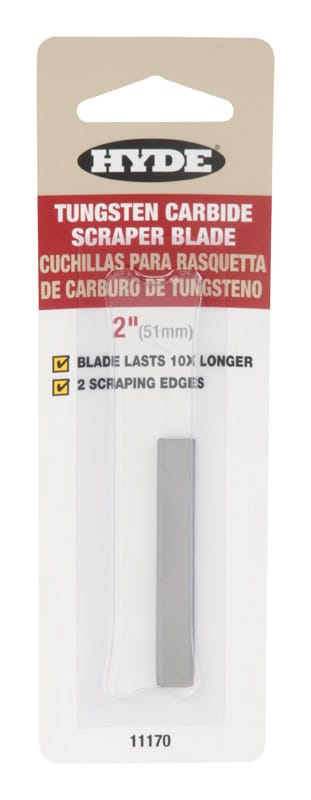 Hyde 11170 2 in. W Tungsten Carbide Double Edge Replacement Blades